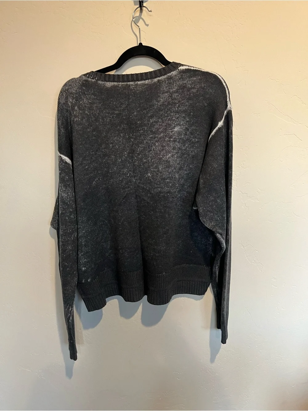 NWOT lululemon Cashlu Oversized Sweater Charcoal Black XL Cashmere